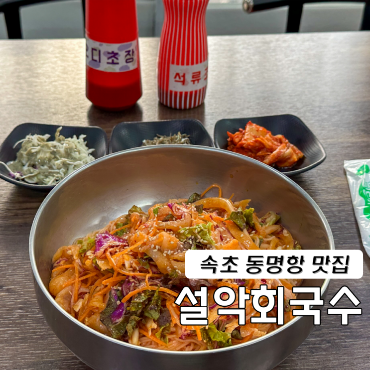  속초 회국수 동명항 맛집 설악회국수