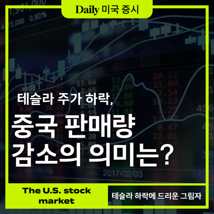 <b>테슬라</b> 주가 하락, <b>중국 판매</b>량 <b>감소</b>의 의미는?