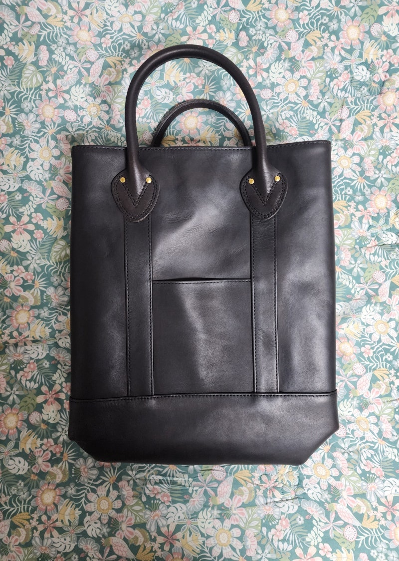 바스코(VASCO) - 레더 보트 토트백 블랙(Leather Boat Tote Bag)