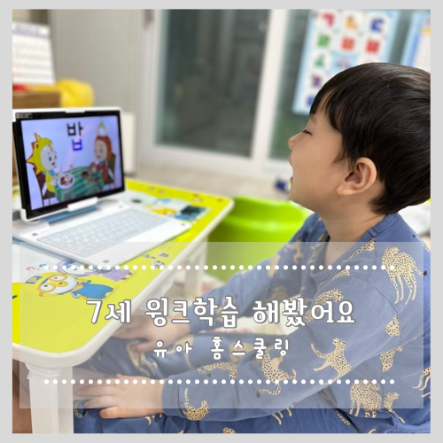  7세 윙크학습 해봤어요! 예비초등 유아홈스쿨링