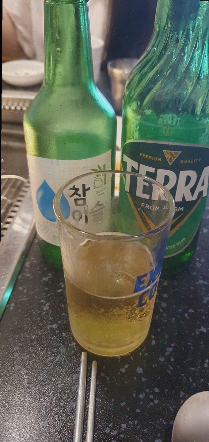  방촌동 고기집, 배꼽숙성삼겹살과막창에서 즐거운 가족 점심