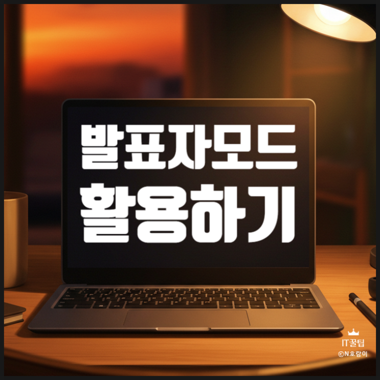 PPT 발표자모드 활용 방법 PPT 발표자모드 활용 방법