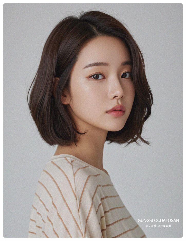  오산 볼륨매직+C컬펌 조합으로 자연스러운 예쁨!! 궁서채헤어