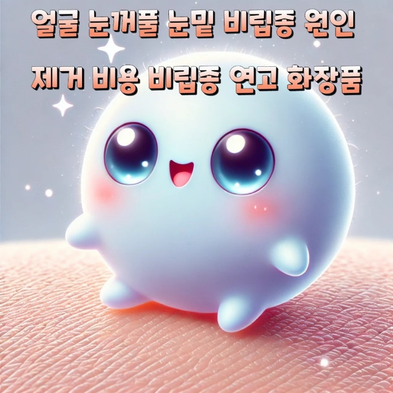 얼굴 눈꺼풀 눈밑 비립종 원인 제거 비용 비립종 연고 화장품