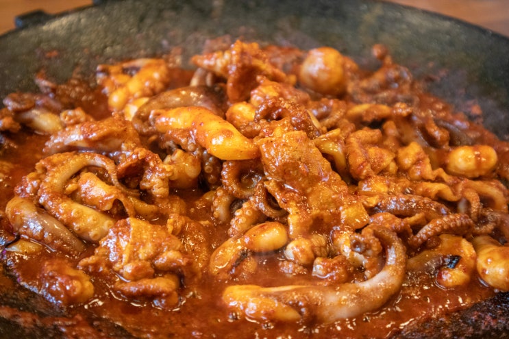  안성 스타필드 근처 맛집 매콤한 쭈꾸미 안성깍뚜기