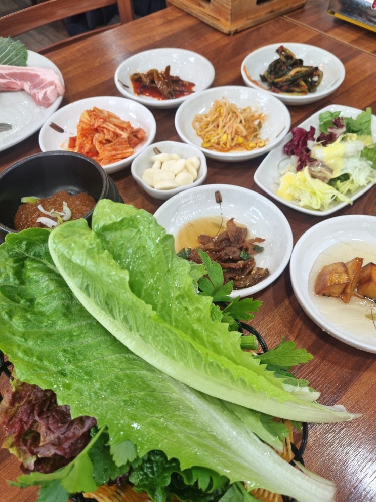  안성 공도 맛집 다라물 돌솥 쌈밥 삼겹살 쌈밥