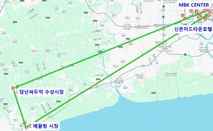  [방콕 가족여행] 담넌사두억 수상시장 및 매끌렁시장 투어 후기