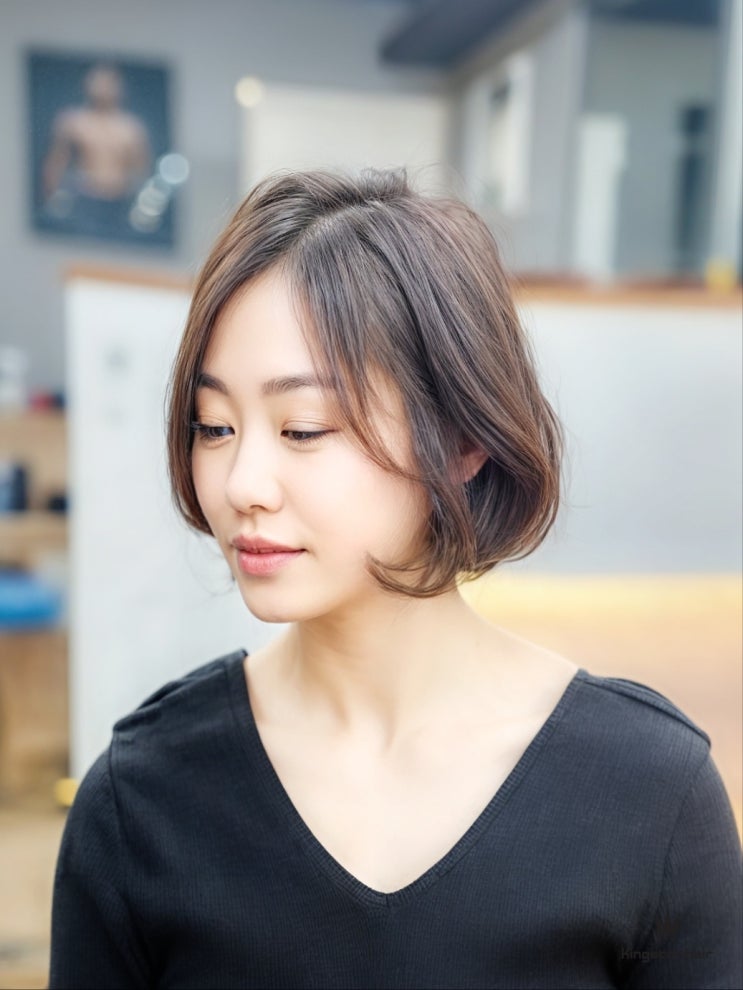  대구 경산 고객님, 긴 머리에서 숏단발 C컬펌으로 세련된 변신!