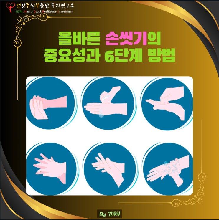 올바른 손 씻기의 중요성과 6단계 방법 – 감염 예방을 위한 필수 습관