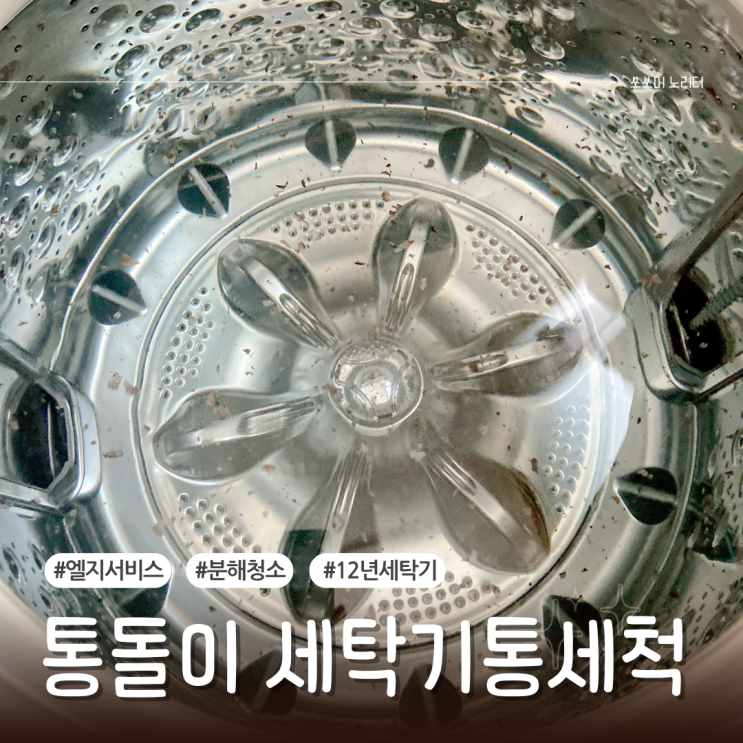  엘지서비스센터 통돌이세탁기분해청소 세탁기통세척 효과 후기