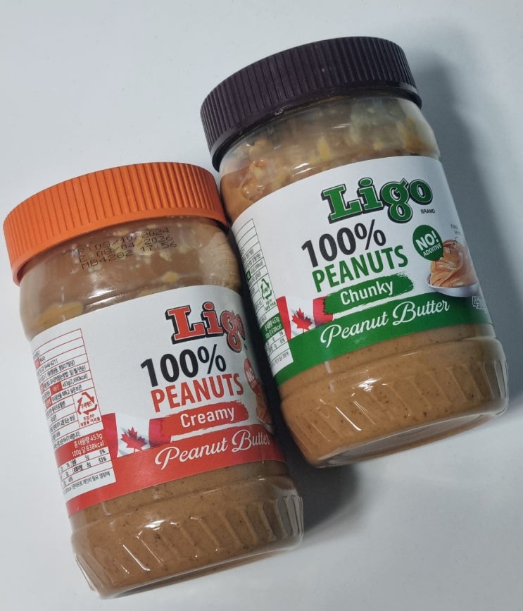  100% 땅콩버터 리고 땅콩버터 100 청키 크리미