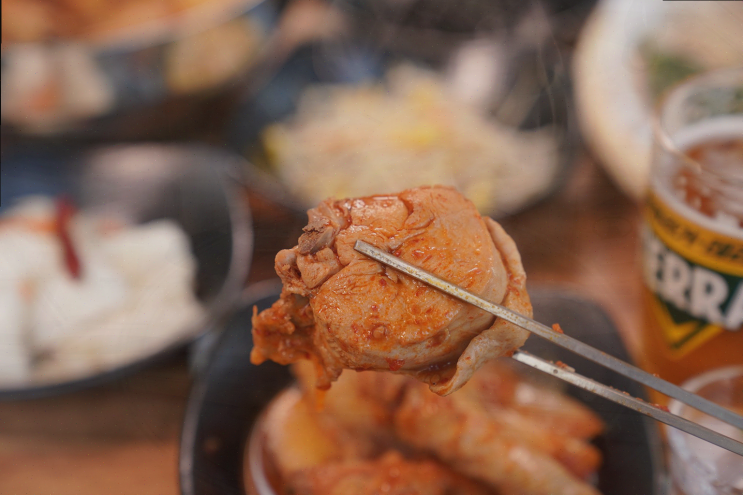  부평역 맛집 통큰솥뚜껑닭볶음탕, 친구와의 특별한 저녁