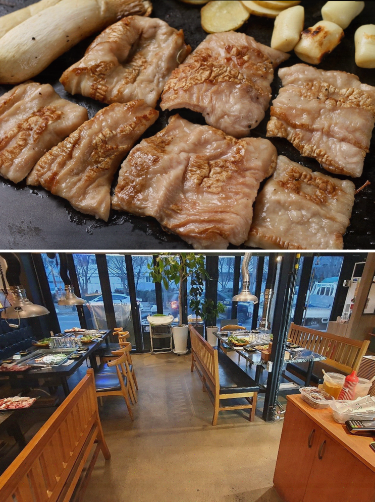  방촌동 고기집, 배꼽숙성삼겹살과막창에서 행복한 가족 만찬