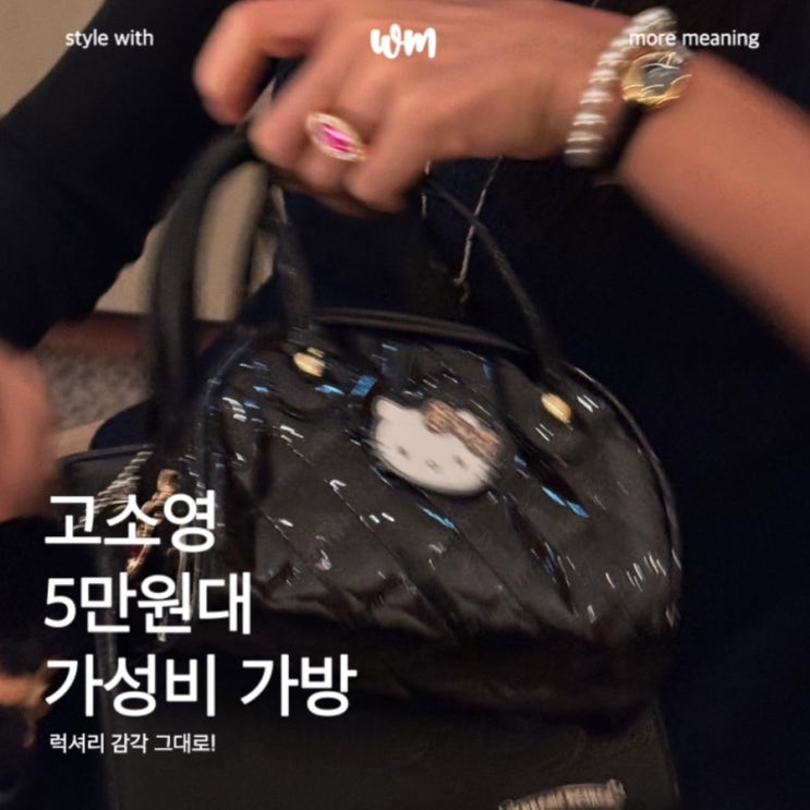 고소영 5만원대 가성비 가방, 럭셔리 감각 그대로!