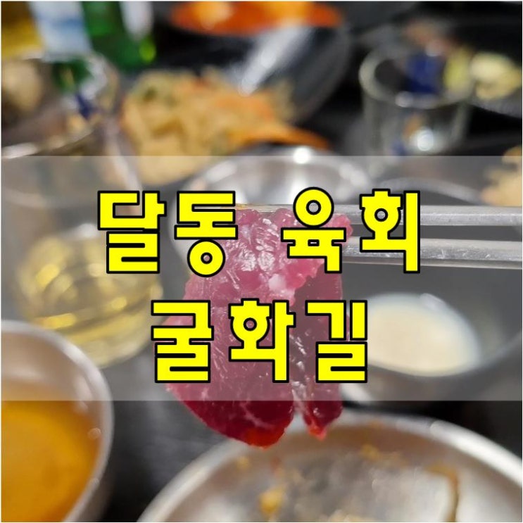  【울산달동】 모임하기 좋은 육회집 굴화길