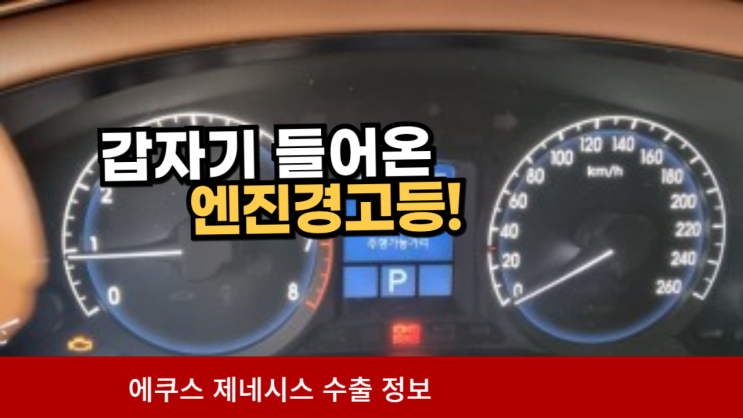  30만 km 제네시스 신형 에쿠스 중고차 수출 폐차 매매 가격 람다 엔진경고등 고질병 법인 차량