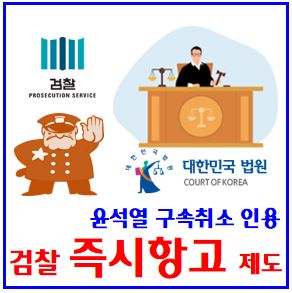 검찰 즉시항고란 (ft. 윤석열 구속취소) : 뜻, 검사석방지휘, 인용, 포기, 처리기간, 위헌, 집행정지, 효력정지, 발부, 7일이내, 대검찰청, 특수본, 헌재탄핵심판일정