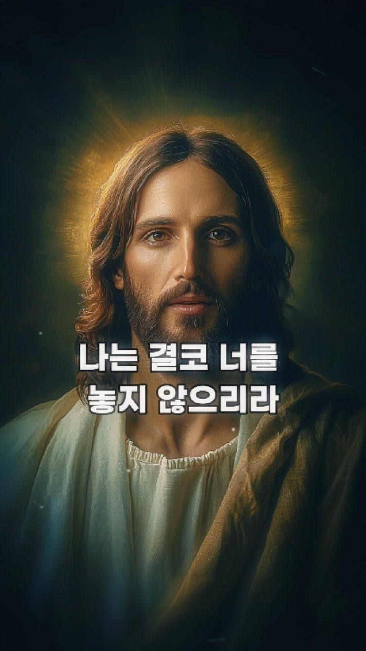  나는 결코 너를 놓지 않으리라  예수님 마음️