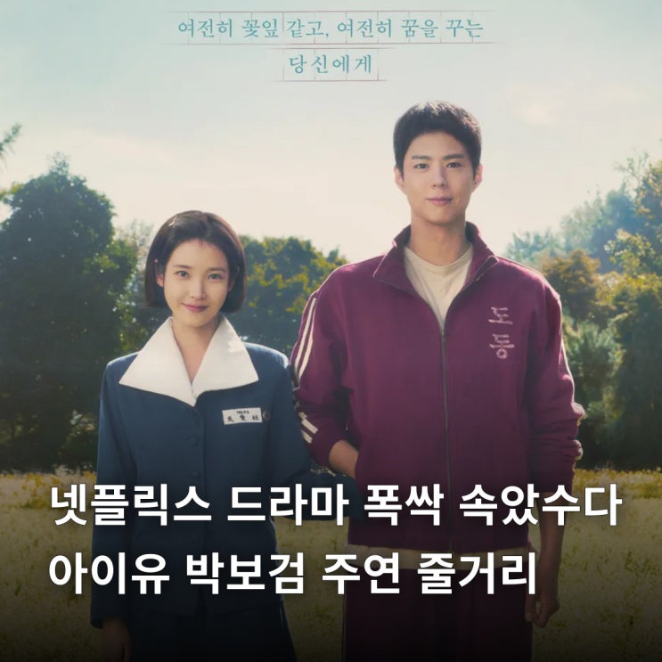  넷플릭스 드라마 폭싹 속았수다 아이유 박보검 주연 줄거리 몇부작 뜻
