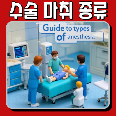 수술 마취 종류 총정리! 수면, 전신마취까지 알아보기