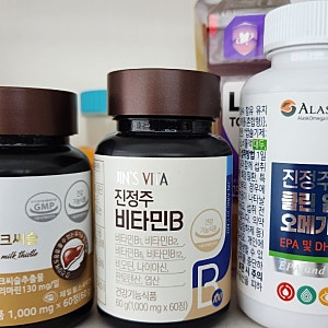 진정주몰 /밀크씨슬/ 비타민 B / 오메가3 / 비타민 1000 /  유기농 레몬즙 / 건강하게 살아요 /안....