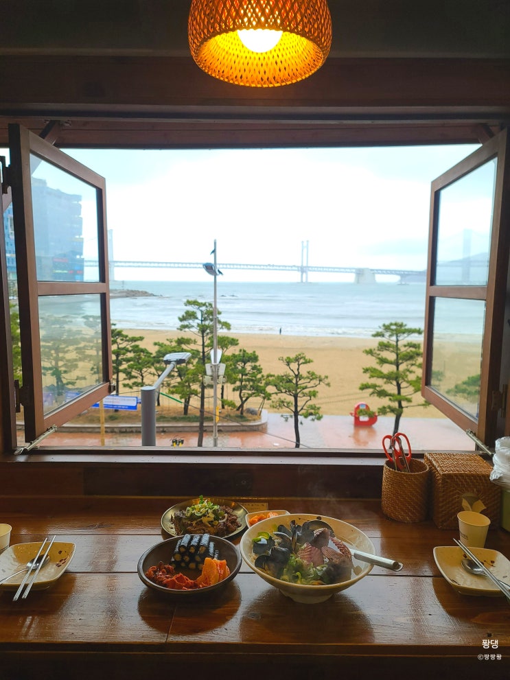  [부산 여행] 내돈내산 광안리맛집 광안대교가 보이는 오션뷰 : 나사리 식당