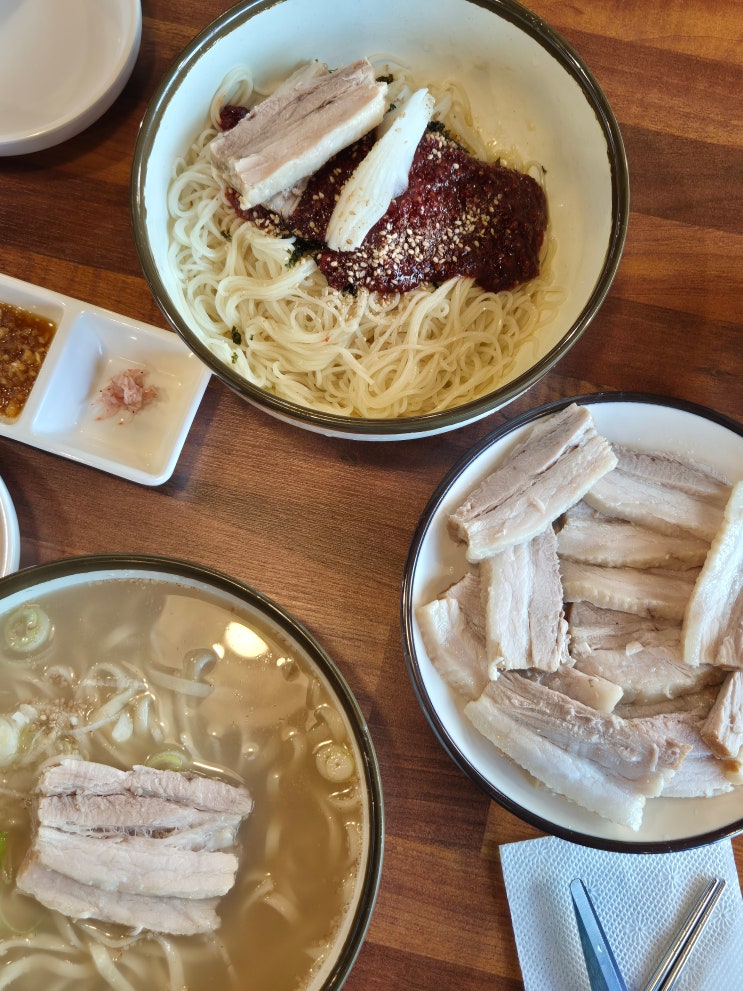  [부천시청역 웨이팅 맛집] '백제칼국수' 본점 | 칼국수 비빔국수 수육