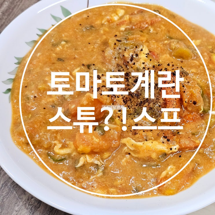  토마토 계란 스프 ? 스튜 레시피