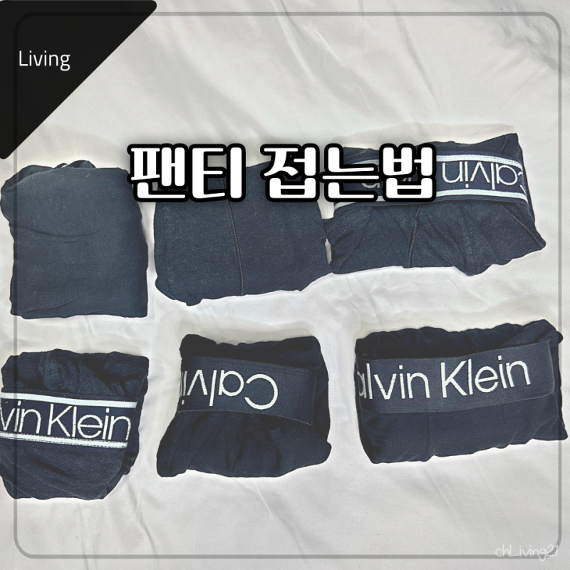 속옷 정리! 여자 남자 팬티 접는법