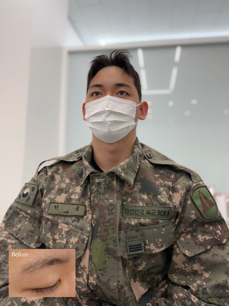  군인눈썹문신 남자눈썹전문 3월 한정 10만원 이벤트 참여하기