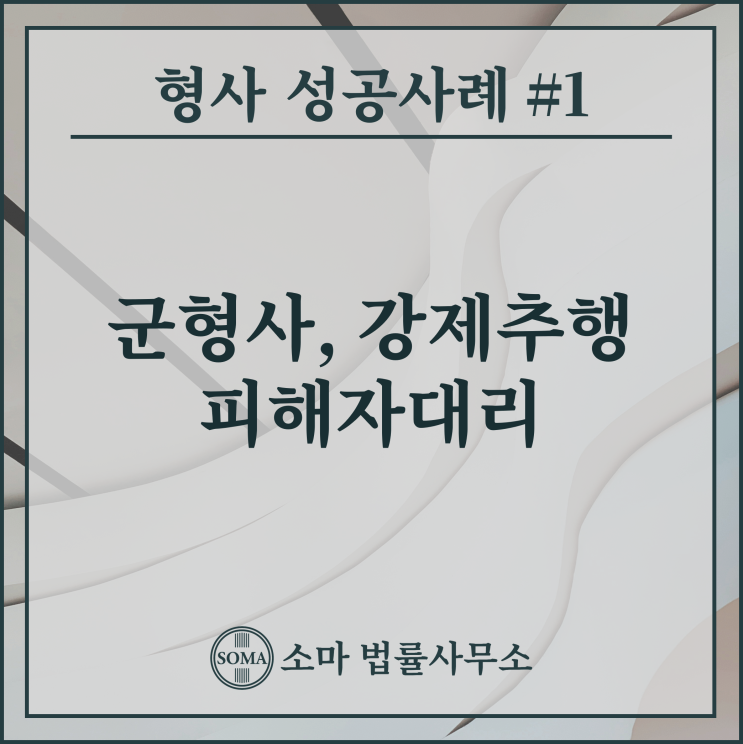  강제추행 피해자대리