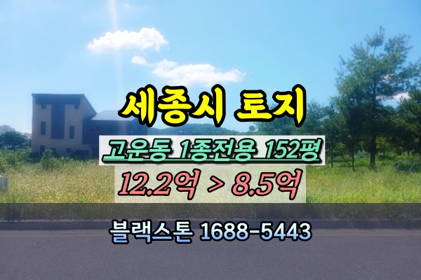  세종시토지 경매 고운동 주택부지 대지 150평 [2024타경116782]