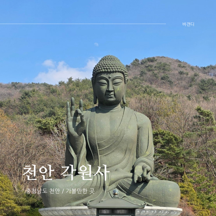  천안 가볼만한 곳 각원사 / 청동대불, 대웅보전