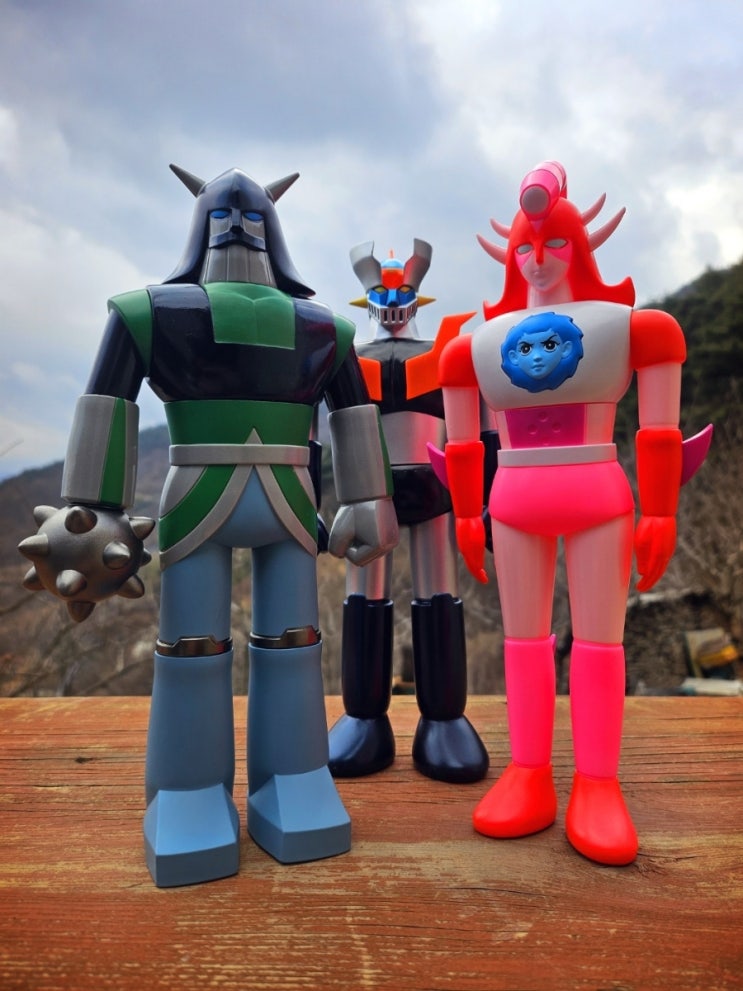  마징가 Z - 국산 온하비 모형 기계수 라인 X1 & 바이콩 09 소프비 99개 한정판(ONhobby オンハビー 韓国 マジンガーZ ラインX1 & バイコング09 ソフビ)