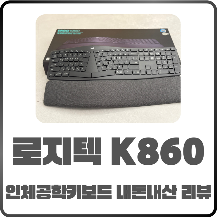  로지텍 K860 인체공학키보드 편안한 타이핑 내돈내산 리뷰
