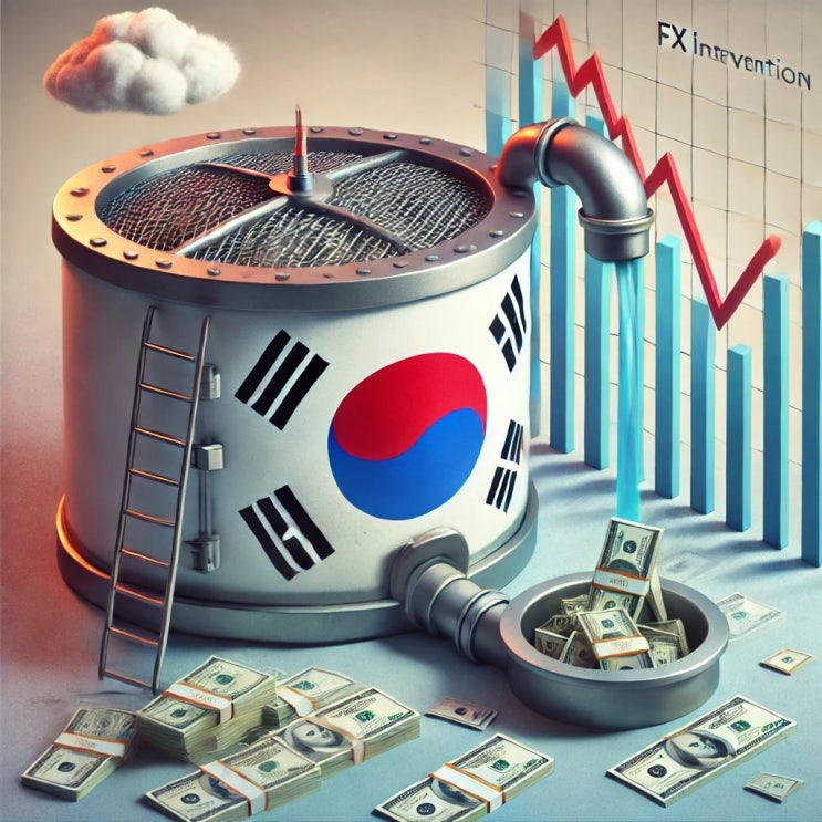  한국 외환보유액 4,100억 달러 붕괴, 4년 9개월 만에 최저치 기록
