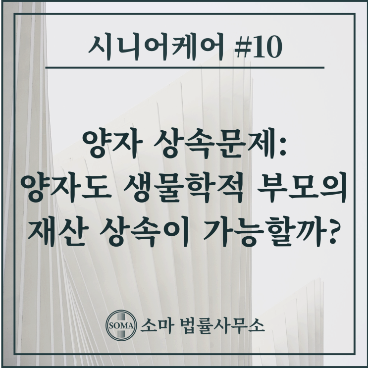  양자 상속문제, 양자도 생물학적 부모의 재산 상속이 가능할까?