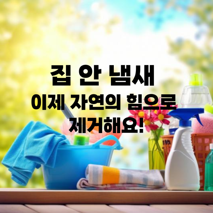  집 안 냄새 : 이제 자연의 힘으로 제거해요!