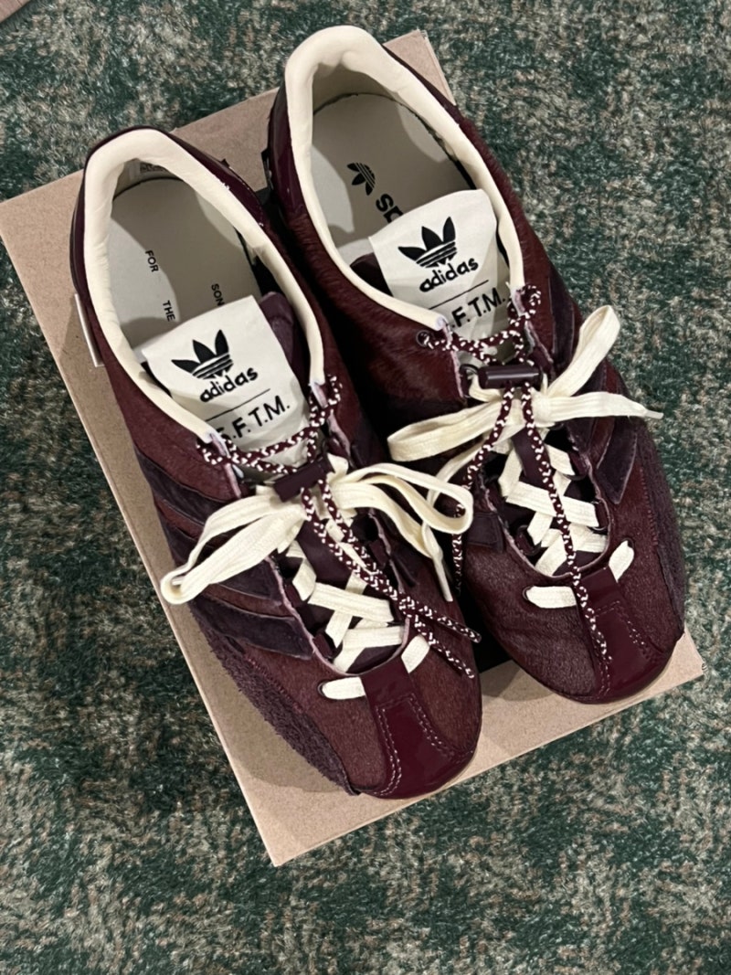 [Adidas x SFTM] 아디다스 송포더뮤트 컨트리 OG 마룬 상세후기 사이즈 착샷