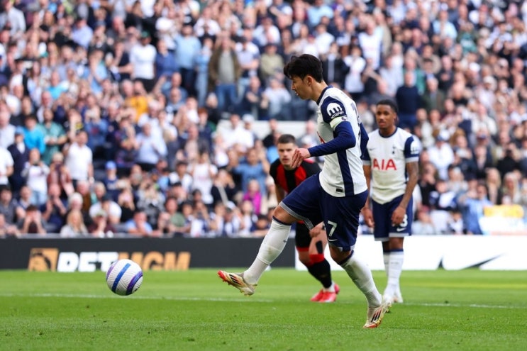[EPL] '<b>손흥민</b> <b>PK</b> 유도 및 동점골' <b>토트넘</b>, 본머스와 2-2... 