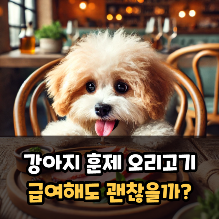  강아지훈제오리고기 급여 가능여부 알아보기
