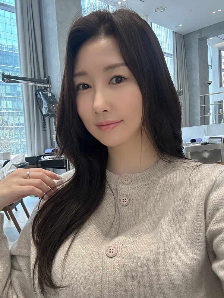 서초동 미용실 차홍룸 강남대로점 애쉬브라운 여자 긴머리 톤다운염색 후기(전현경 쌤)