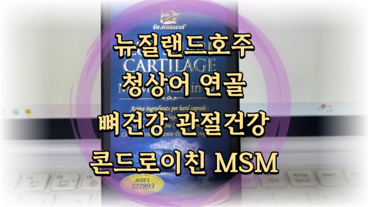  뼈건강 관절건강 연골건강에 닥터내츄럴 청상어 연골과 MSM 비타민 D3 까지