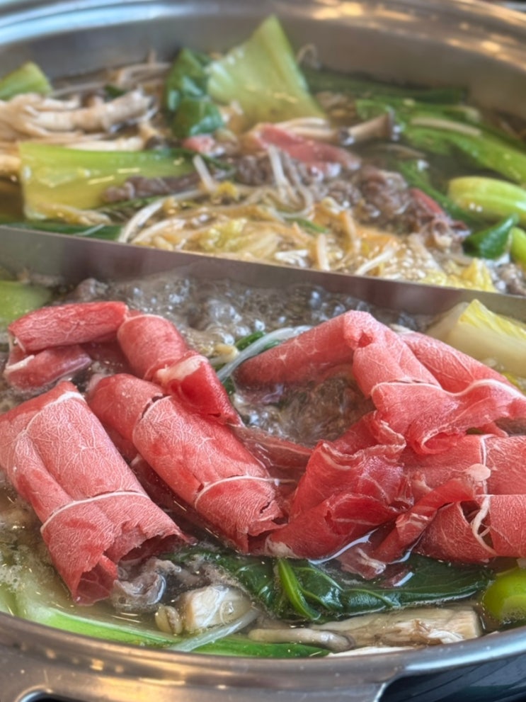  대구 칠곡 샤브샤브 맛집 샐러드드바 종류가 다양한 샤브마니아