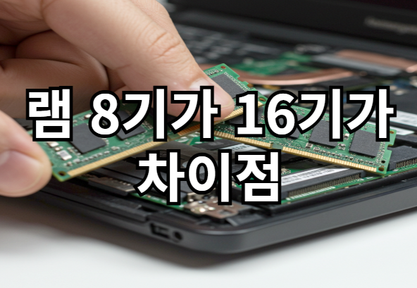 램 8기가와 16기가 차이점 간단히 알아보자