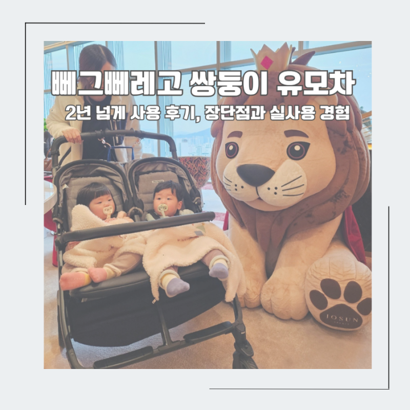 뻬그뻬레고 북포투 트윈 쌍둥이 유모차 2년 넘게 사용 후기, 장단점과 실사용 경험