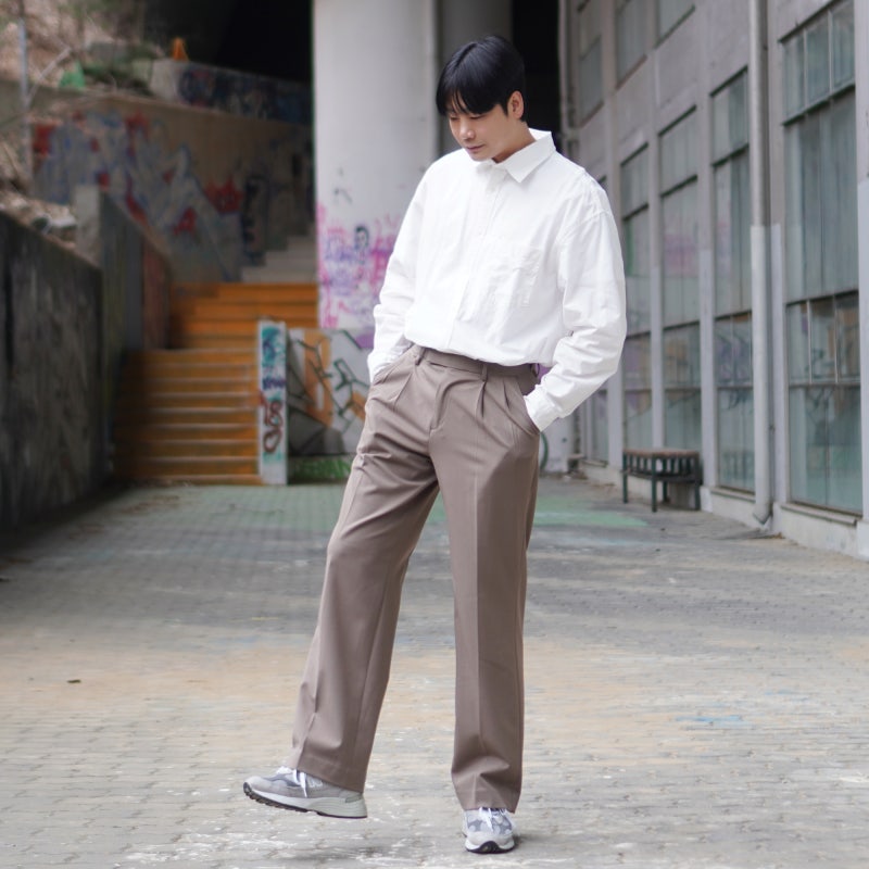 남자 오버핏 셔츠 남자 셔츠 코디 비즈니스 캐주얼룩 오피스룩 도전