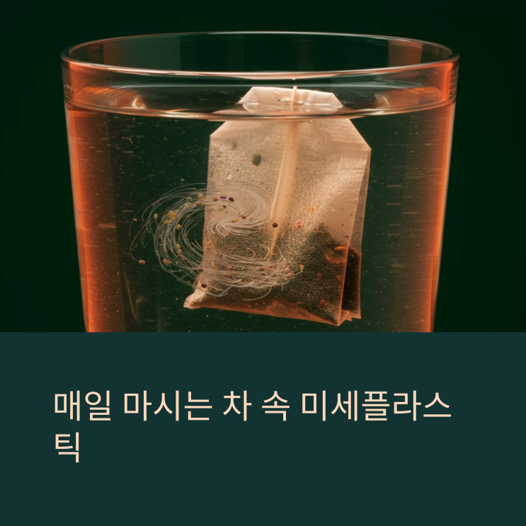  매일 마시는 차 속 미세플라스틱, 티백 안전할까?