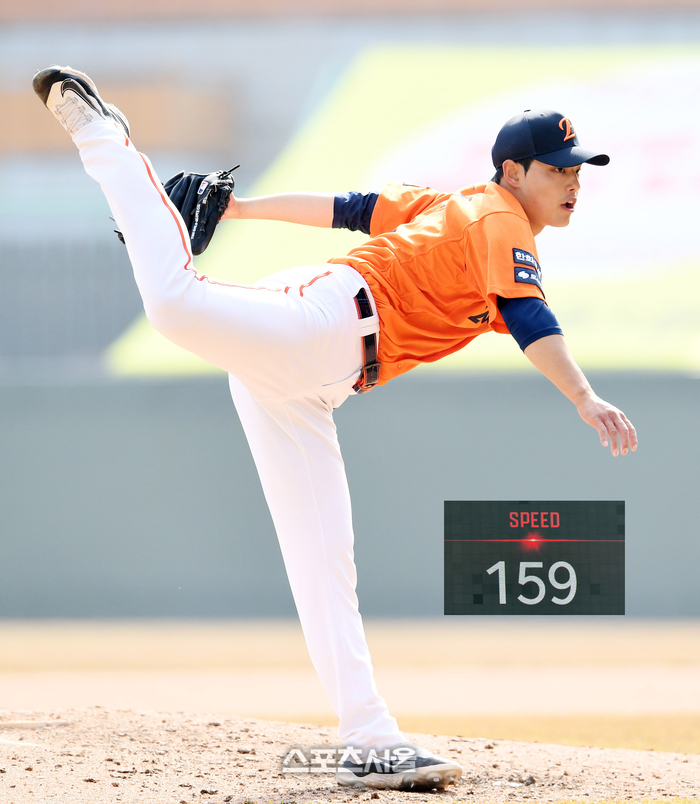'3월에 벌써 <b>159km</b>' 돌아온 대전의 왕자, 1이닝 무실점