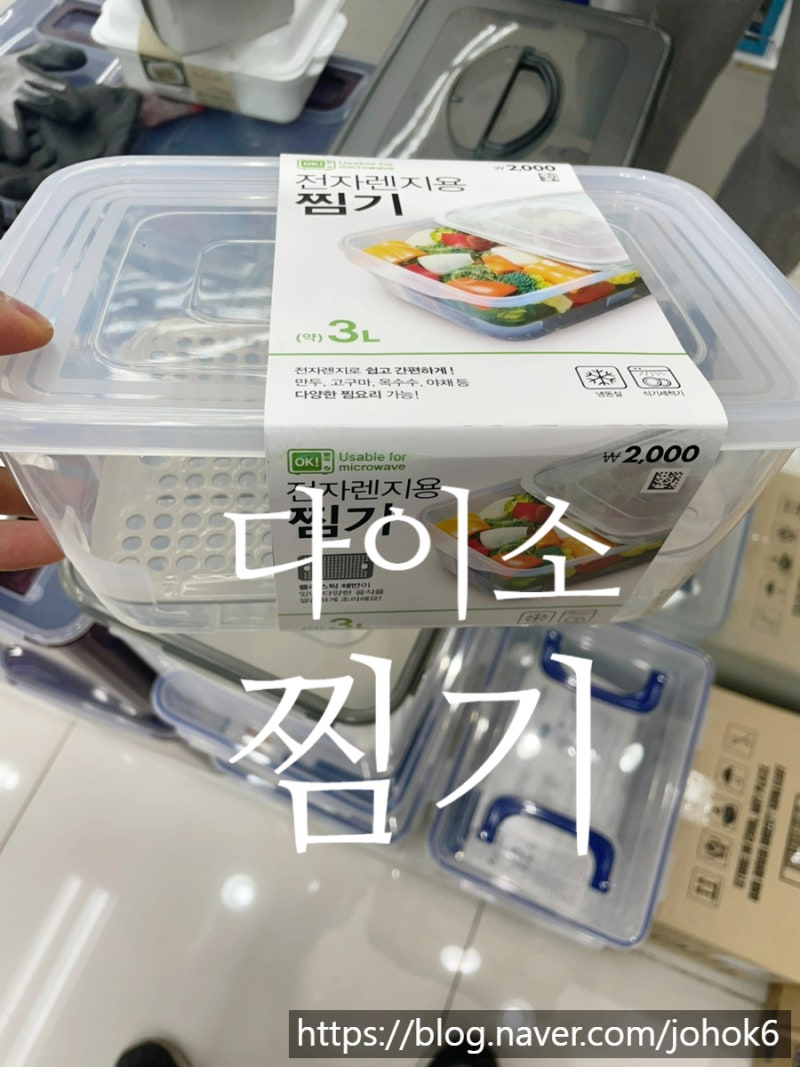 다이소 만두 찜기 추천 전자렌지 사각 냉동 음식 야채 뚜껑 찜기